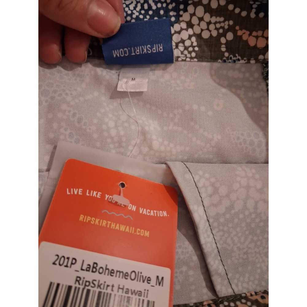 NWT RipSkirt Hawaii La Boheme Olive Wrap Skirt M Beach Travel Resort Hiking New - Picture 10 of 10